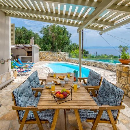 Loggos Seaview Cottage With Private Pool By Konnect Longós Buitenkant foto