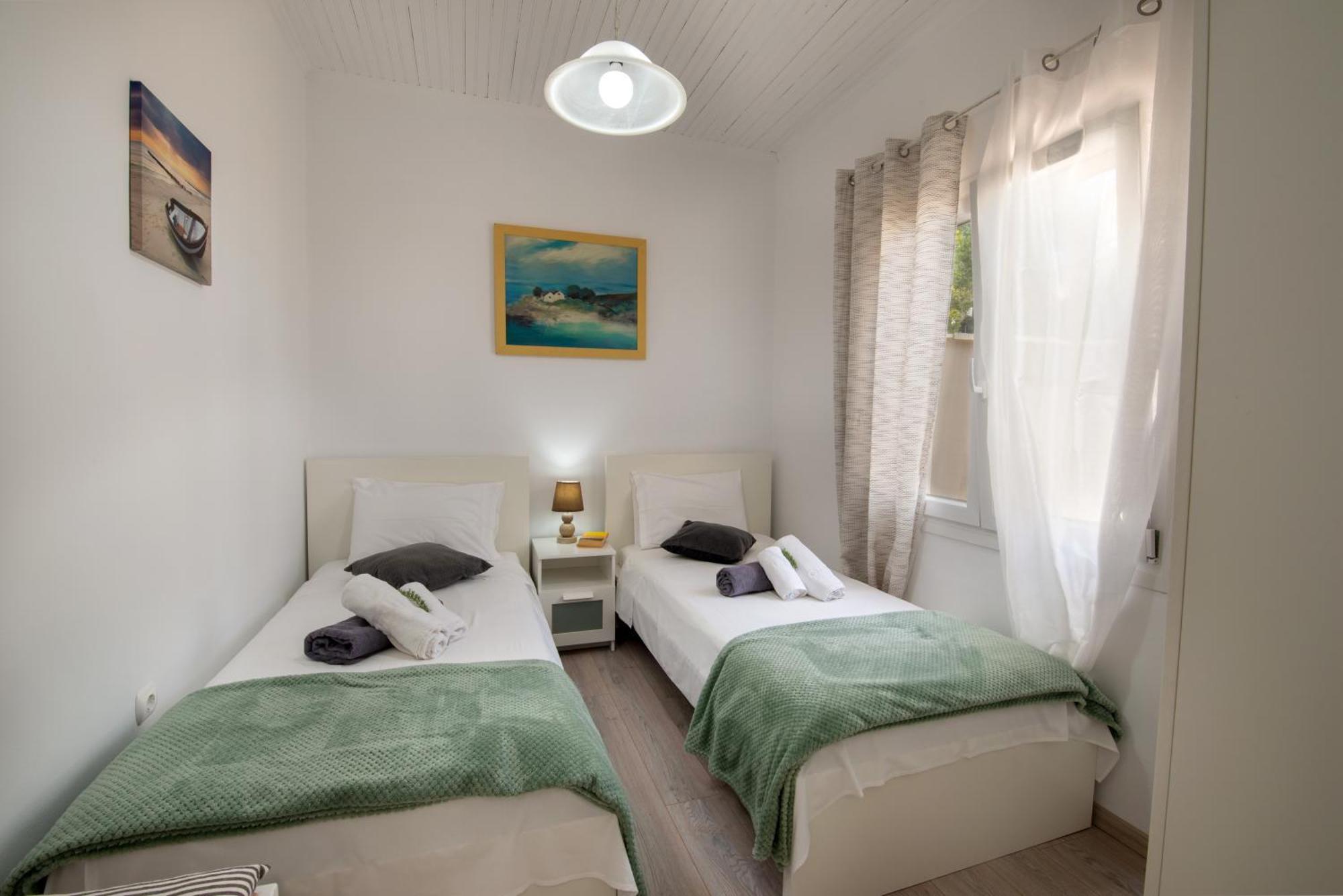 Loggos Seaview Cottage With Private Pool By Konnect Longós Buitenkant foto
