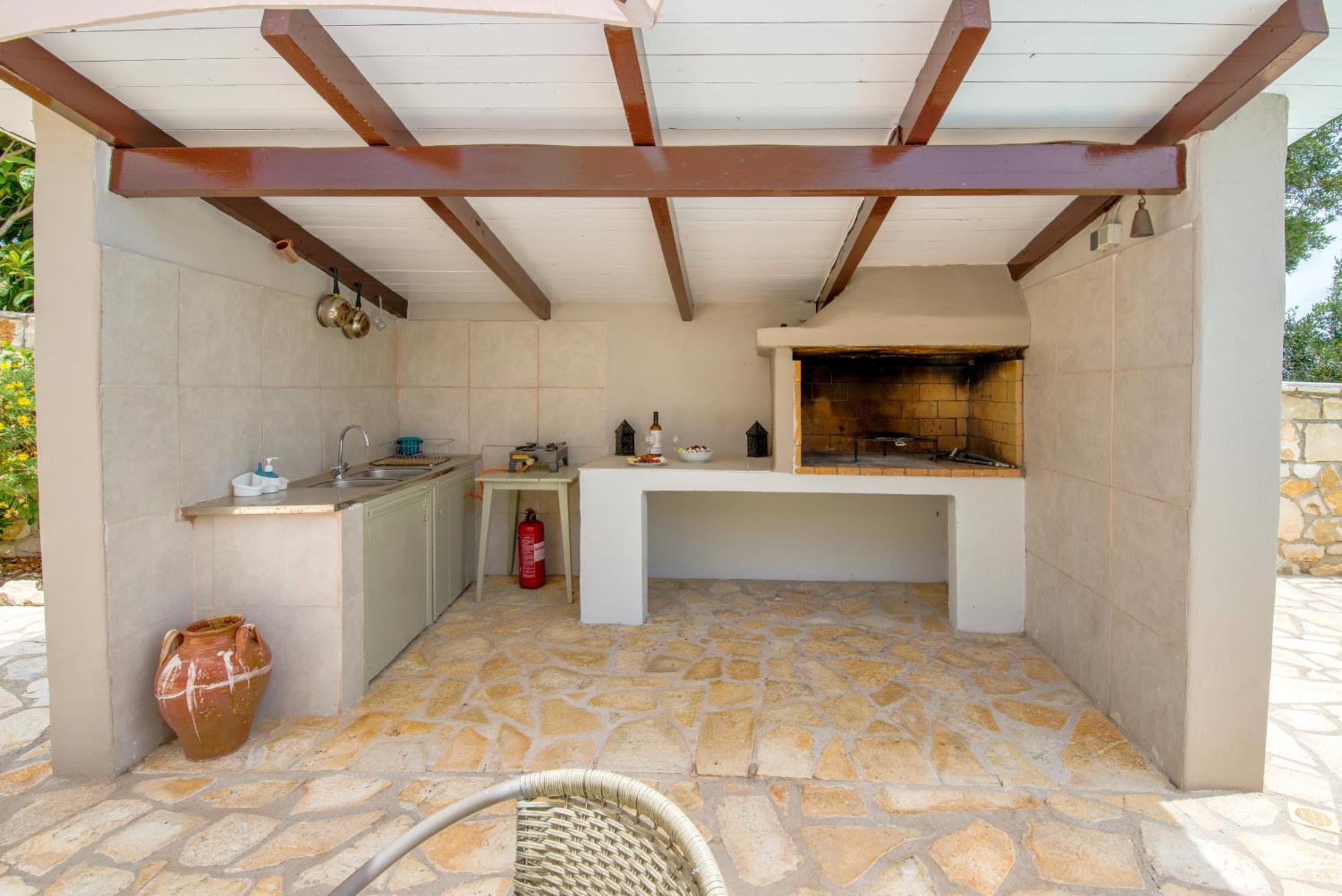 Loggos Seaview Cottage With Private Pool By Konnect Longós Buitenkant foto